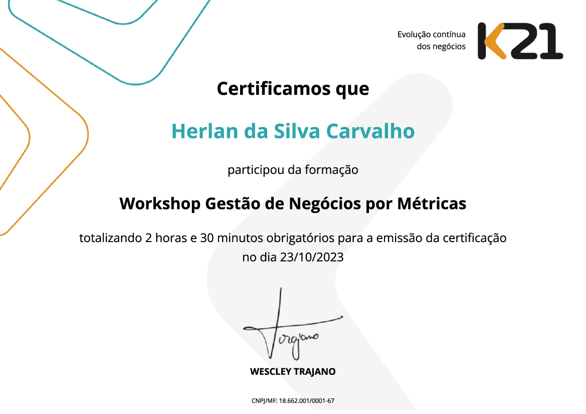 Certificado K21